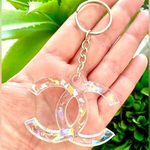 Glitter Acrylic Keychain
